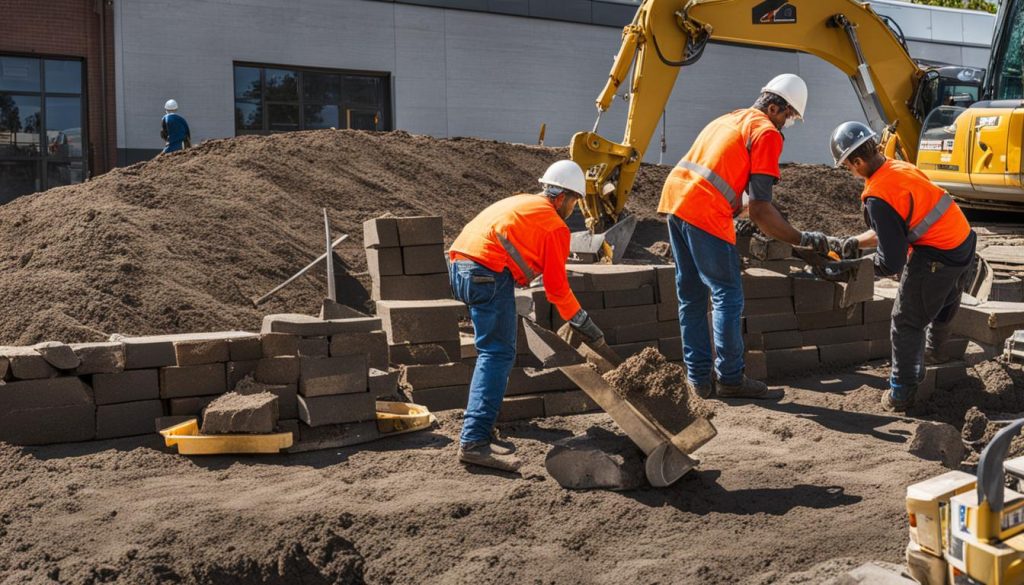 Hiring professionals for retaining wall installation
