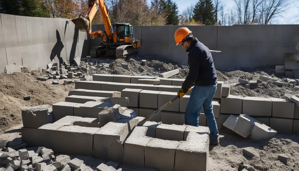 Reinforcing a Leaning Retaining Wall