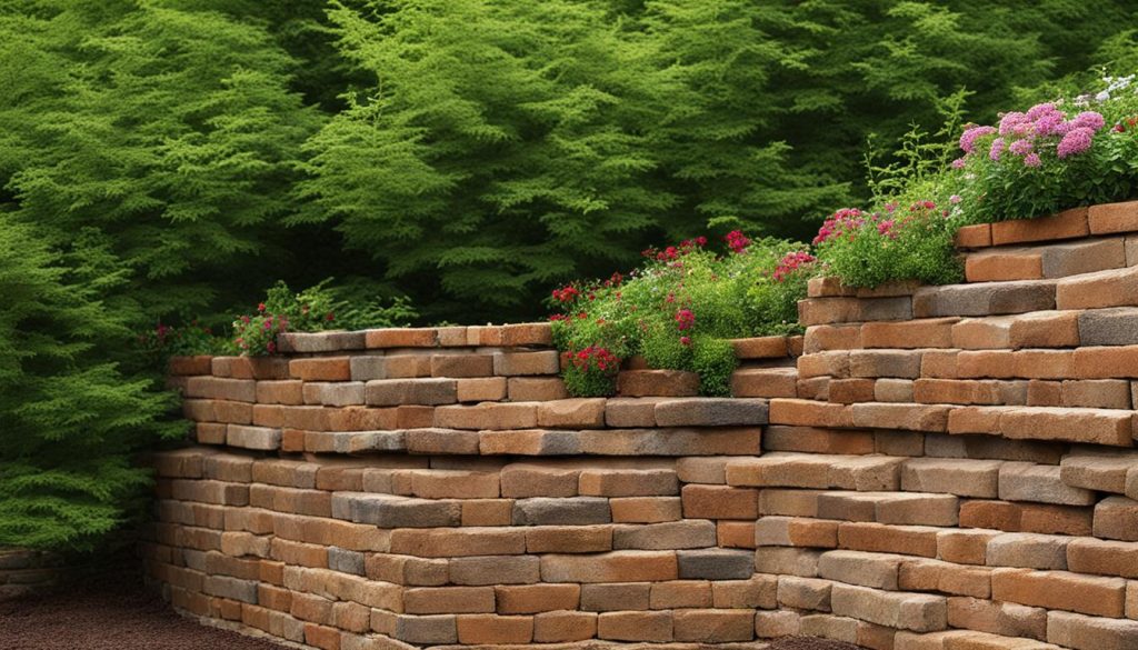 brick retaining wall