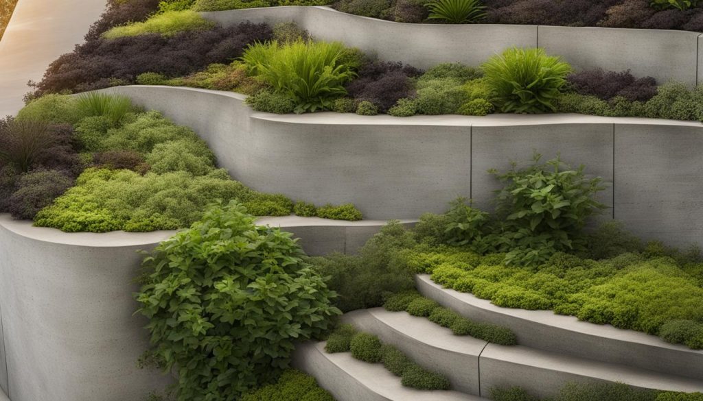concrete retaining wall