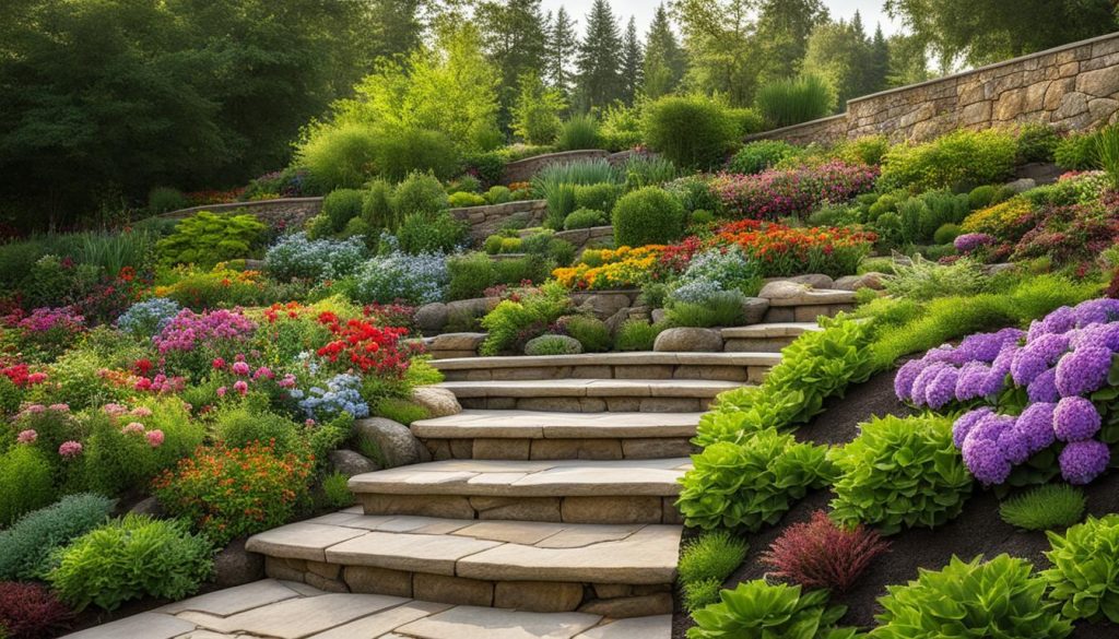 retaining wall garden bed