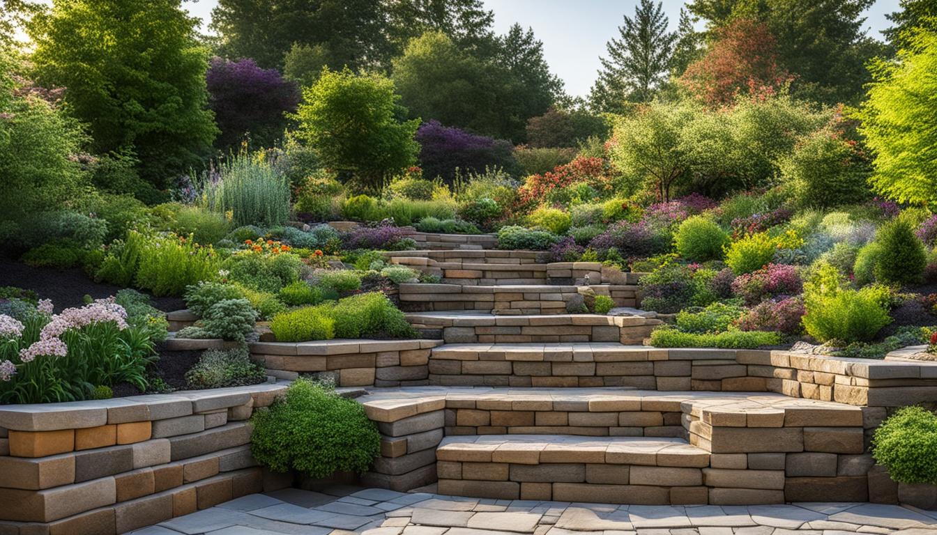 Garden retaining wall