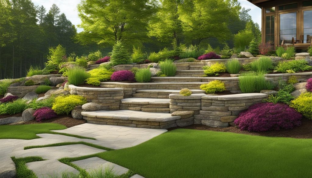 Retaining walls in landscape design