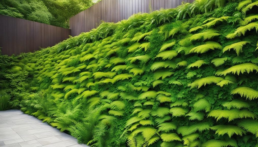 green retaining walls