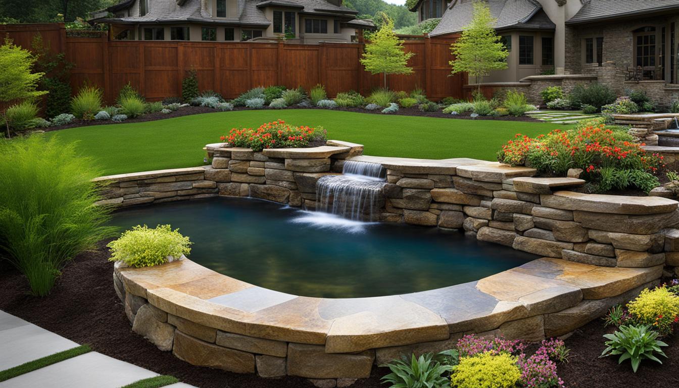 Retaining wall water and fire features