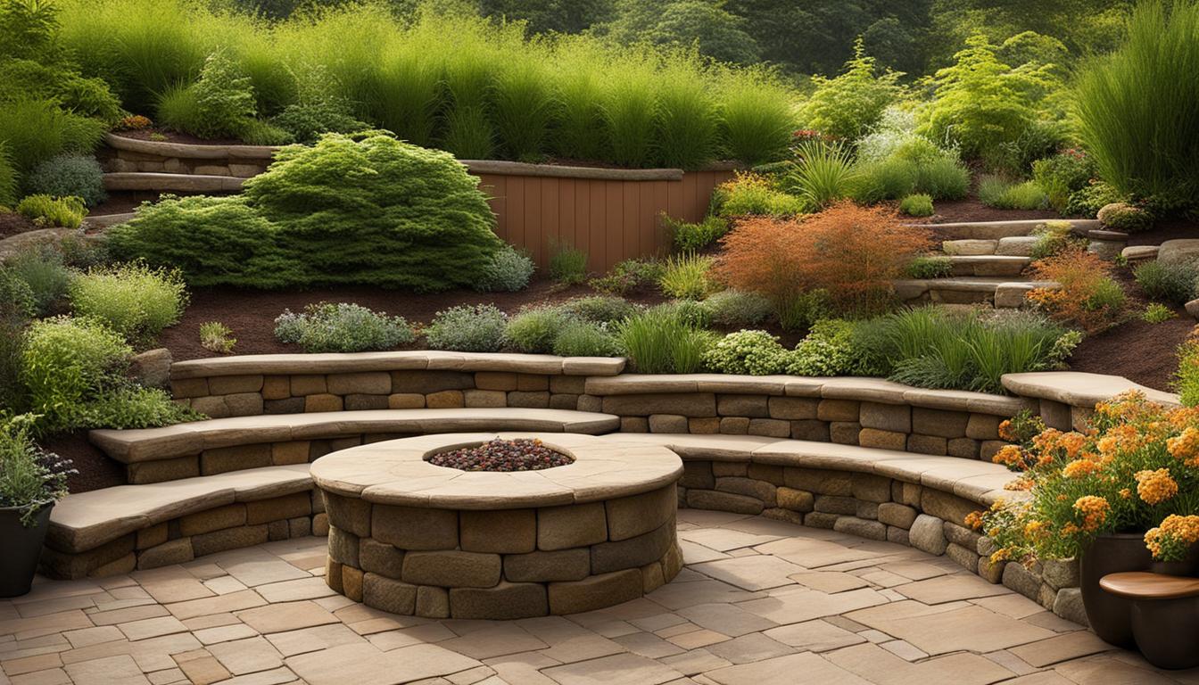 Small outdoor spaces retaining walls