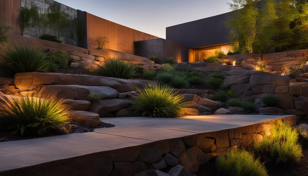 benefits of retaining wall lighting