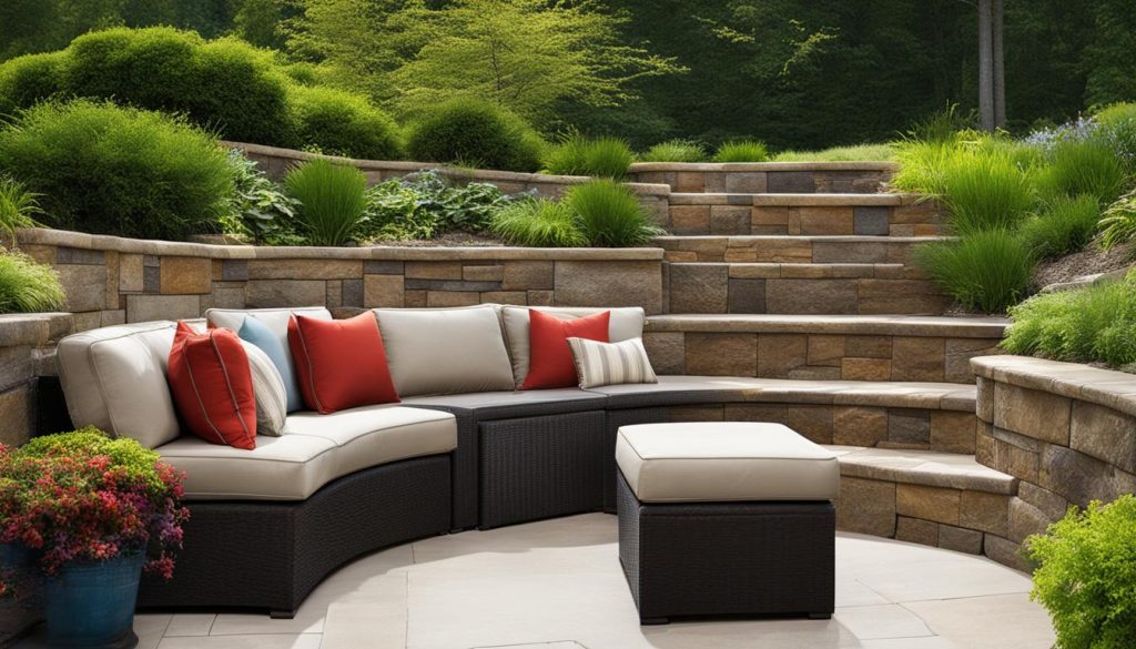 functionality of retaining wall seating area