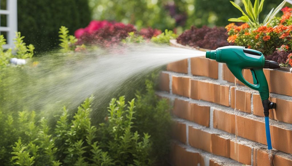 retaining wall cleaning