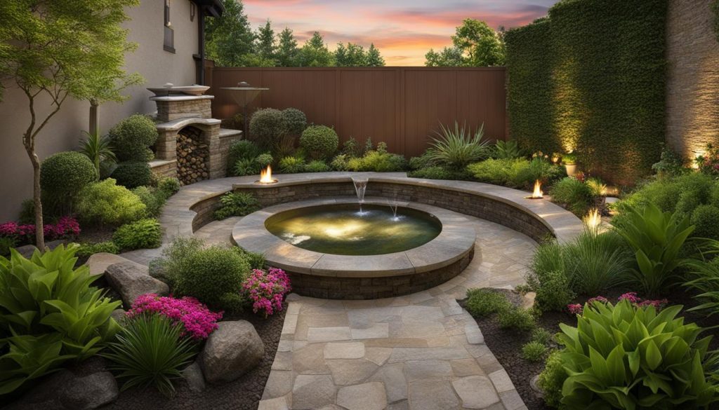 small backyard oasis